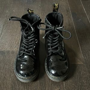 Dr. Martens kids boots black glitter Doc Martens 1460